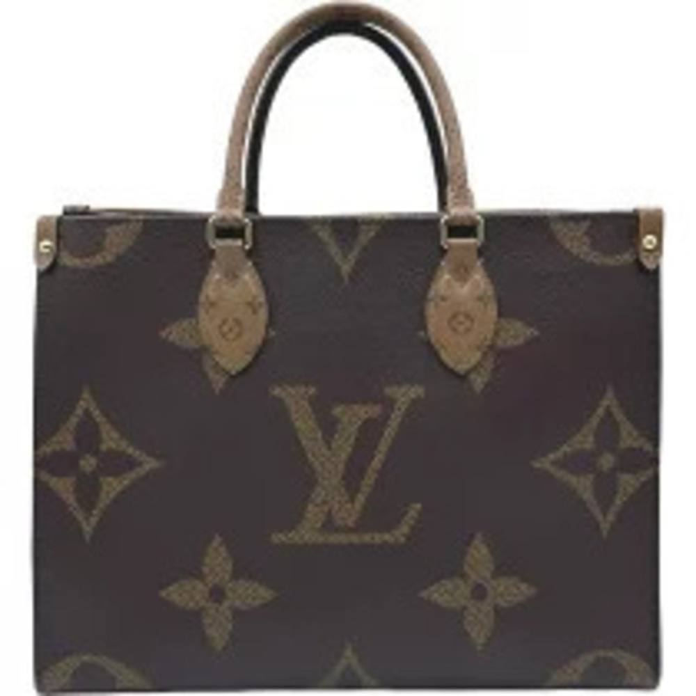 Louis Vuitton On The Go Brown Giant Reverse Handbag